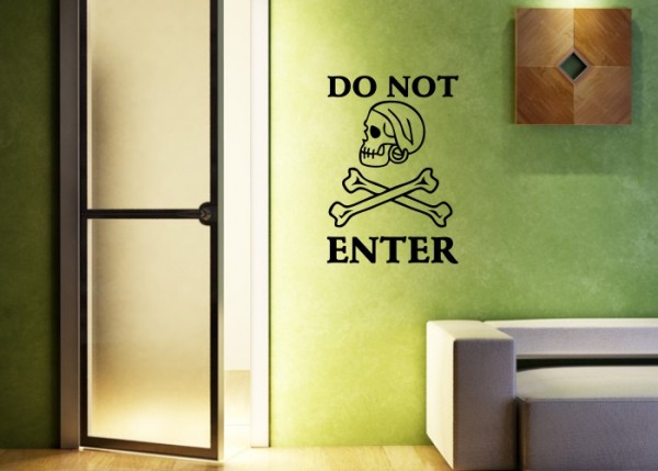 Wandtattoo Piraten - DO NOT ENTER | wandtattooladen.de