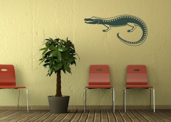 Wandtattoo Maori - Krokodil 1 | wandtattooladen.de