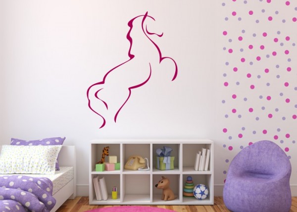 Wandtattoo Steigendes Pferd | wandtattooladen.de