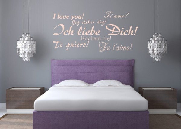 Wandtattoo Ich liebe Dich! | wandtattooladen.de