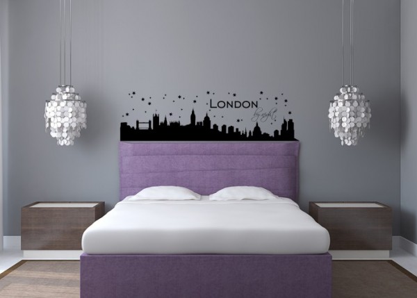 Wandtattoo Skyline London by Night | wandtattooladen.de